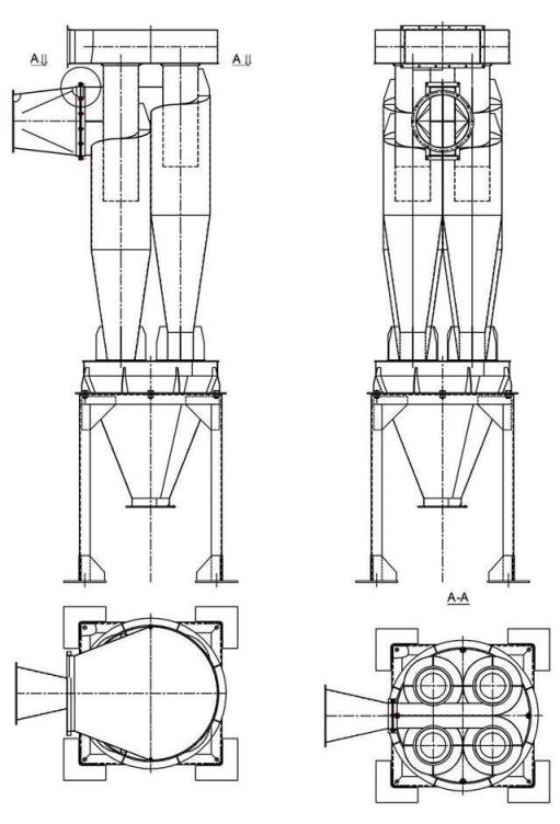 чертеж циклона У21-ББЦ в Славянске-на-Кубани